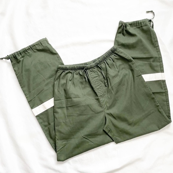 delicates Pants - Delicates Tied Ankle Green Jogger Pants